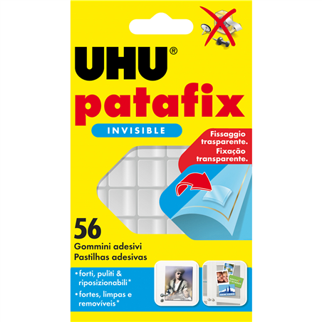 Patafix Invisibile - Gommini Adesivi Per Fissare Trasparenti
