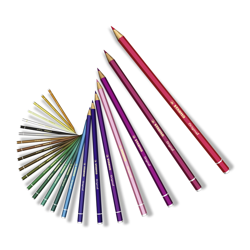 premium colored pencil - stabilo original - purple red