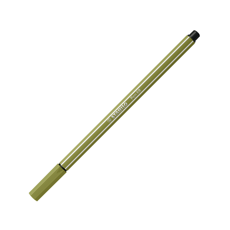premium marker - stabilo pen 68 - moss green