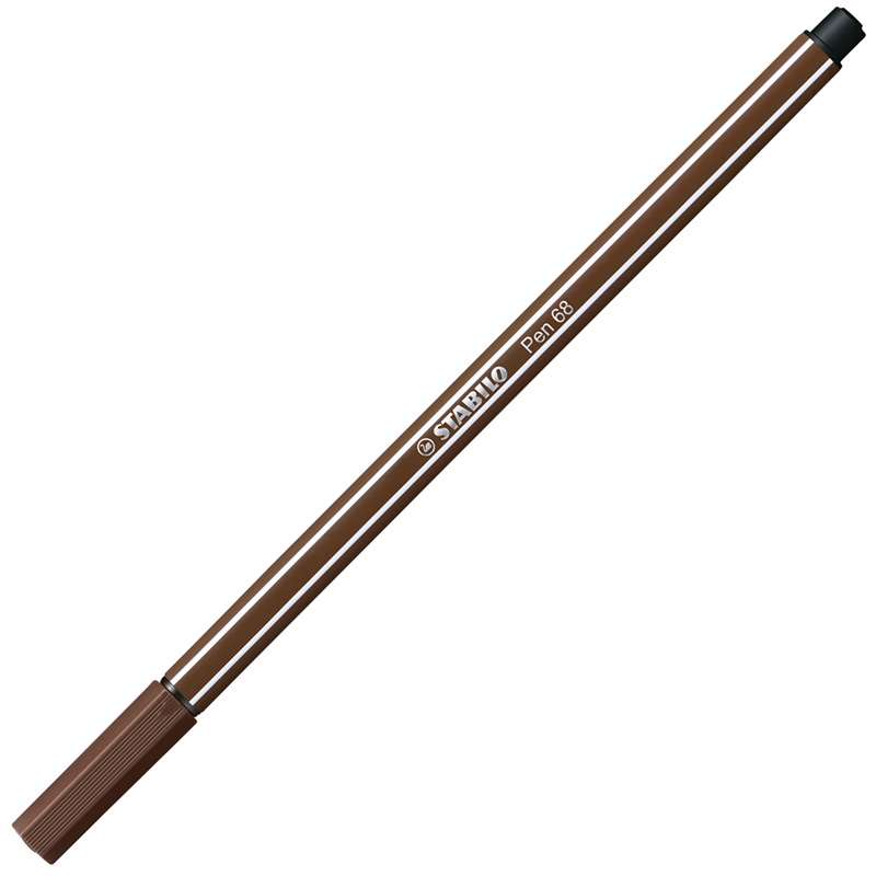 premium marker - stabilo pen 68 - brown