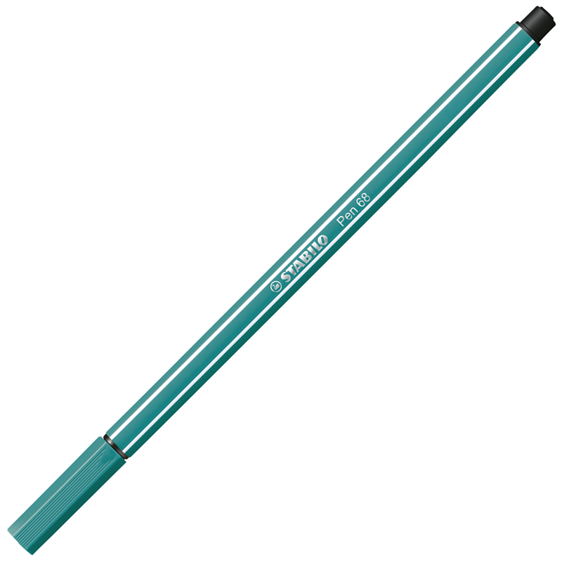 premium marker - stabilo pen 68 - turquoise blue