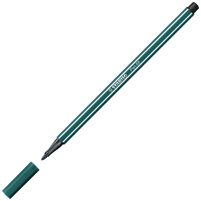 premium marker - stabilo pen 68 - turquoise green