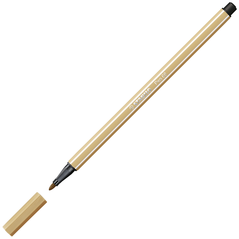 premium marker - stabilo pen 68 - light ocher