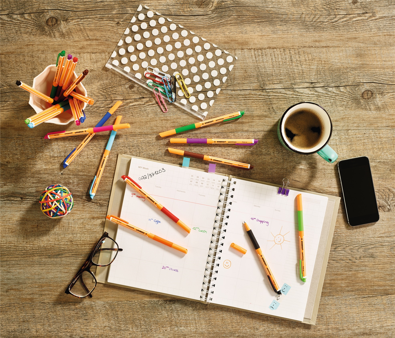 Penna Roller a inchiostro Gel - STABILO pointVisco - Blu — immagine 2