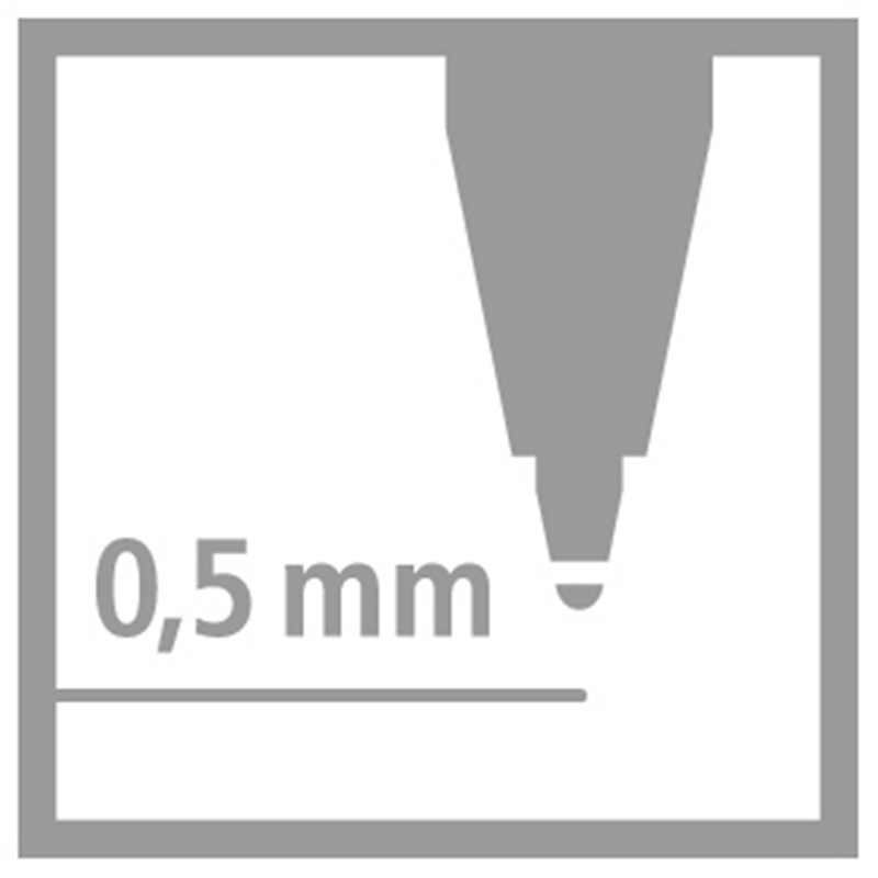 Penna Roller a inchiostro Gel - STABILO pointVisco - Nero