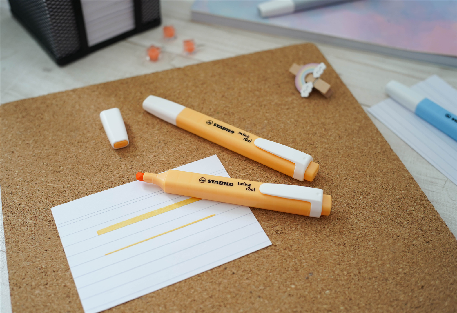 EVIDENZIATORE - STABILO SWING COOL PASTEL - ARANCIONE PAPAYA — immagine 3