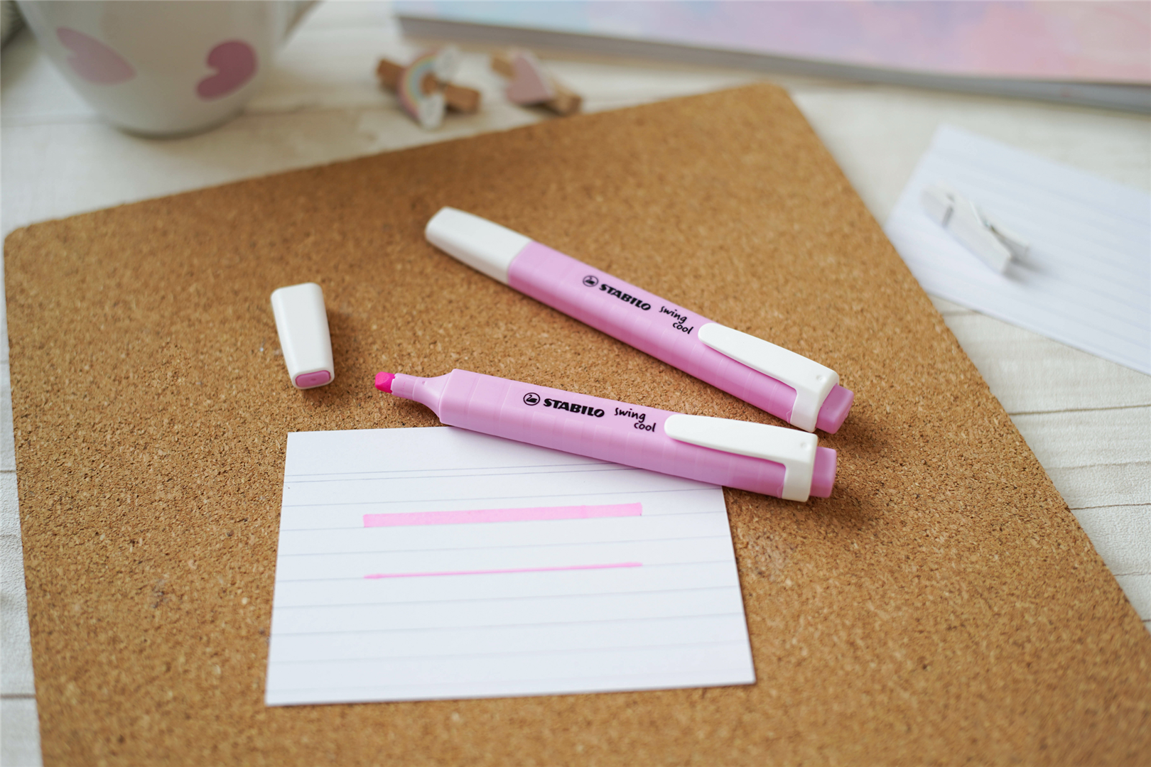 EVIDENZIATORE - STABILO SWING COOL PASTEL - FUCSIA FREDDO — immagine 3