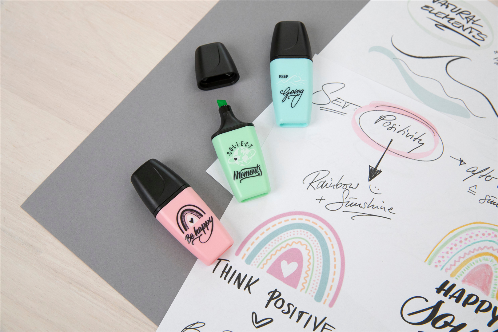 EVIDENZIATORE - STABILO BOSS MINI PASTELLOVE 2.0 - GRIGIO POLVERE — immagine 5