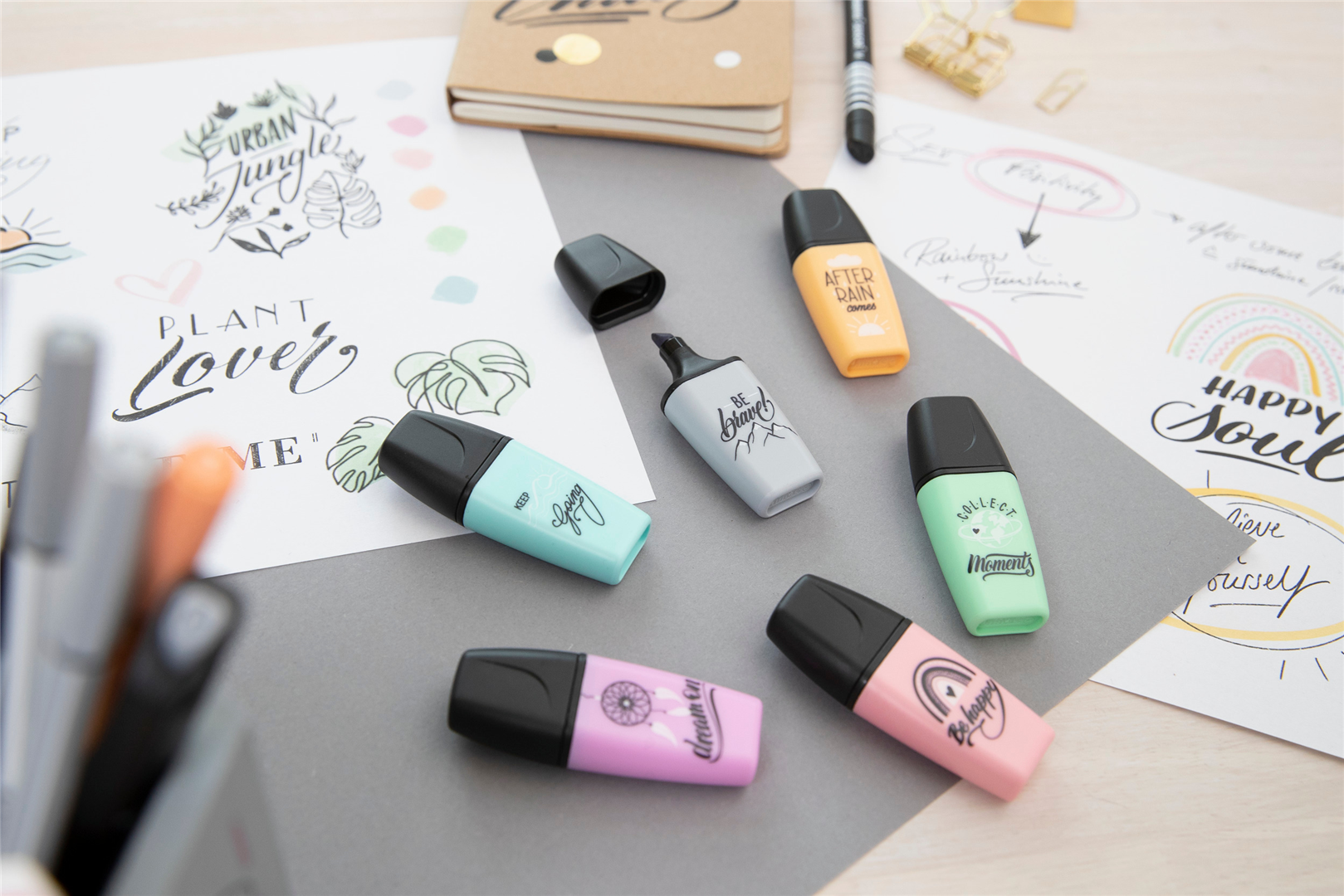 EVIDENZIATORE - STABILO BOSS MINI PASTELLOVE 2.0 - GRIGIO POLVERE — immagine 6