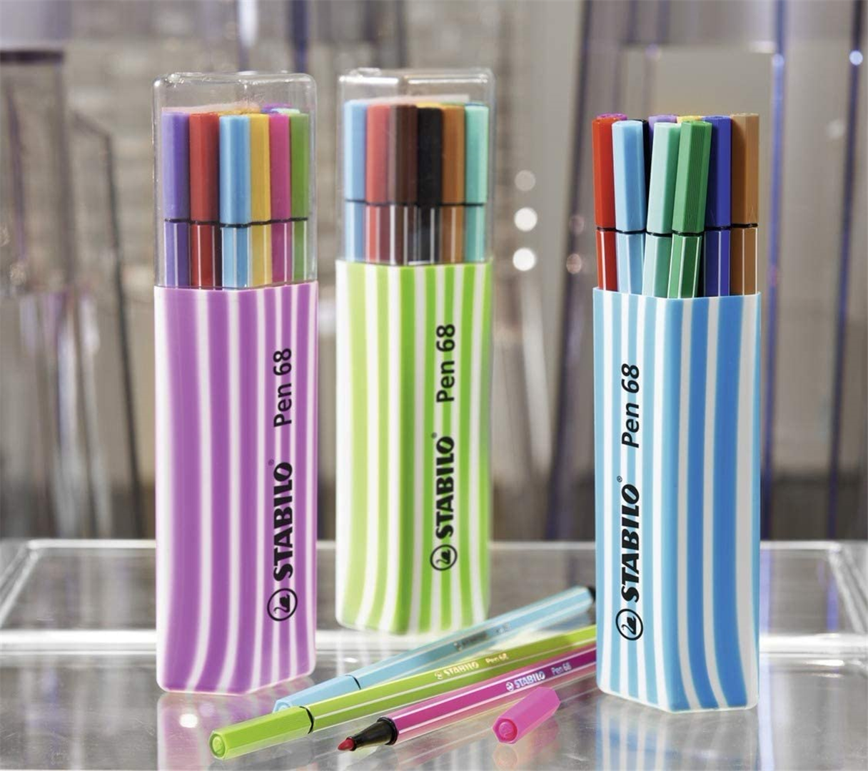 PENNARELLO PEN68 PZ15 SINGLE PACK COLORI ASSORTITI — immagine 5