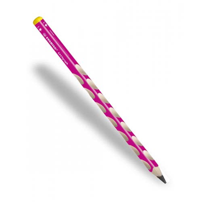 easygraph pencil for left-handed hb pink