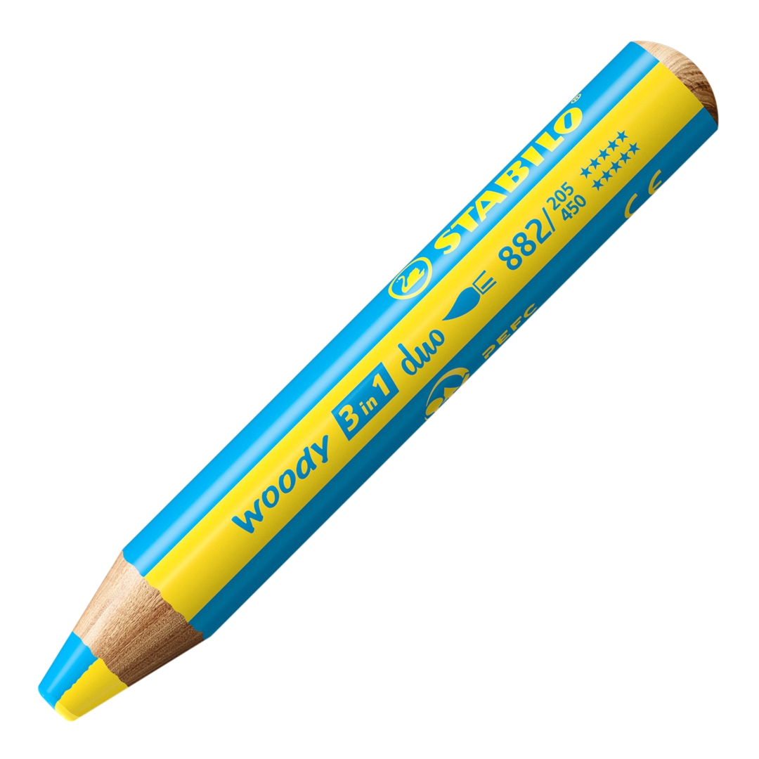 SET STABILO WOODY 3 IN 1 DUO PEZZI 5 + TEMPERINO — immagine 4