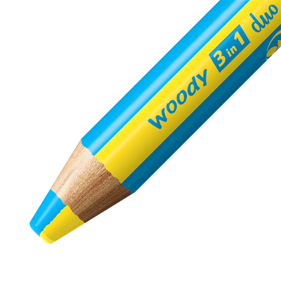 SET STABILO WOODY 3 IN 1 DUO PEZZI 5 + TEMPERINO — immagine 5