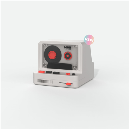 Retro Tape Altoparlante Vintage Rs-80 Grigio