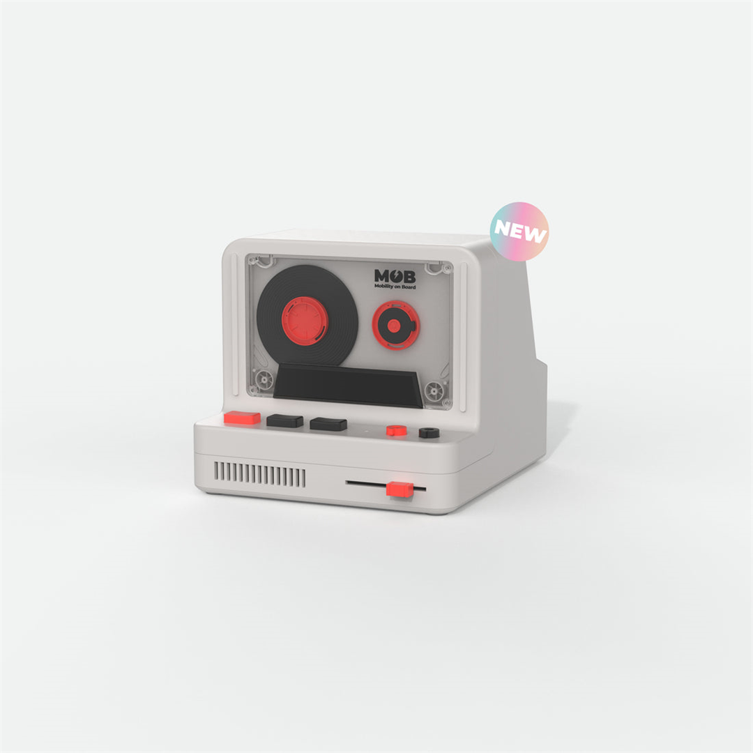 Retro Tape Altoparlante Vintage Rs-80 Grigio