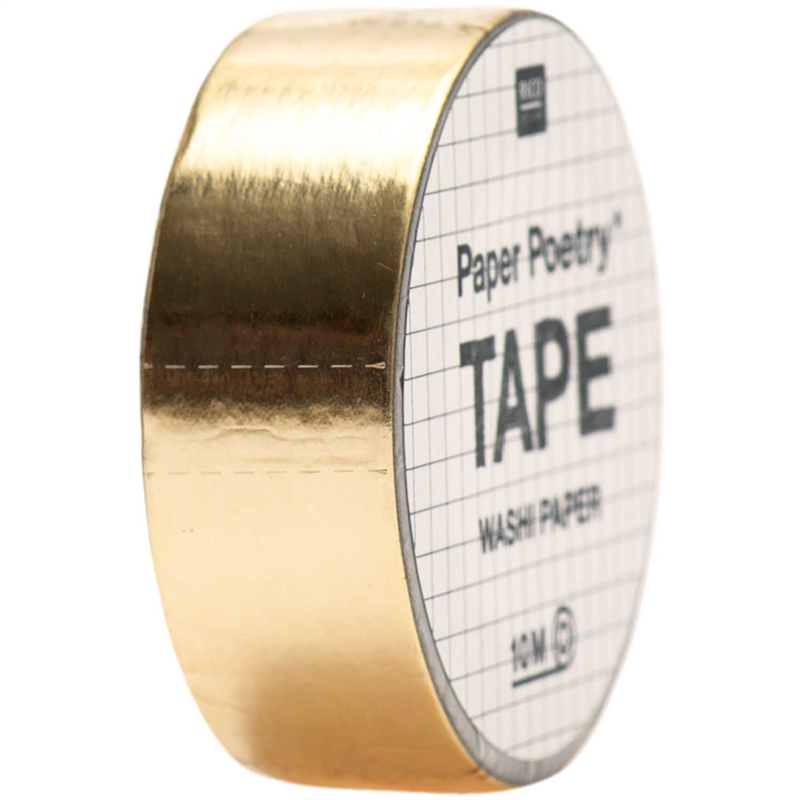 Tape 1.5cmx10mt Metallic Gold | Rico Design