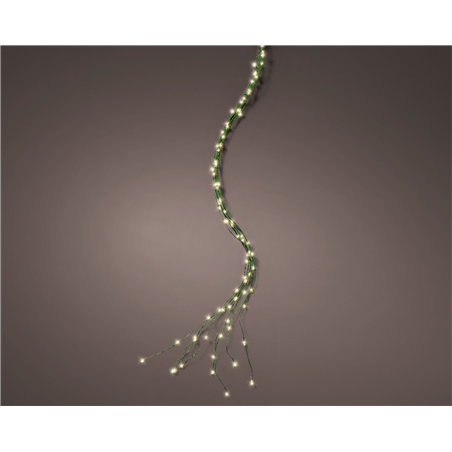 Filo 160microled Metal Durawise 95cm Filo Verde-Luce Bianca Calda-Esterno