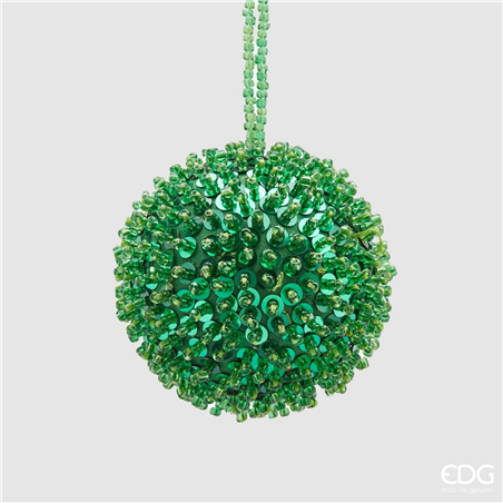 Sfera D10cm Perline Verde