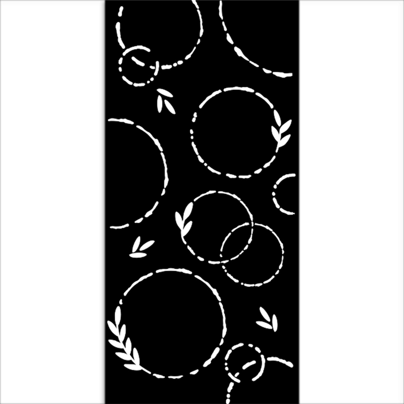 Stencil Media 12x25 Cm. Spessore 0,25 Mm Ghirlande | Stamperia