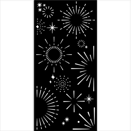 Stencil Media 12x25 Cm. Spessore 0,25 Mm Stelle