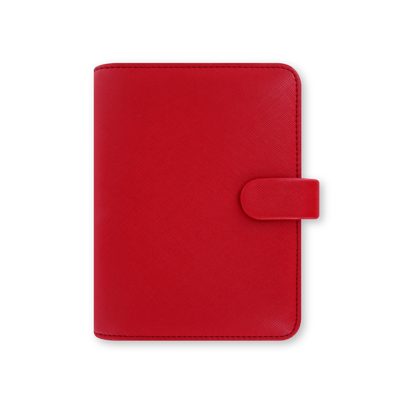 Agenda Organizer Pocket Red Saffiano Rings | Filofax