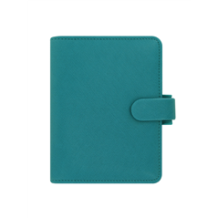 Agenda Organizer Ad Anelli Pocket Saffiano Acquamarina-Vertecchi Agende