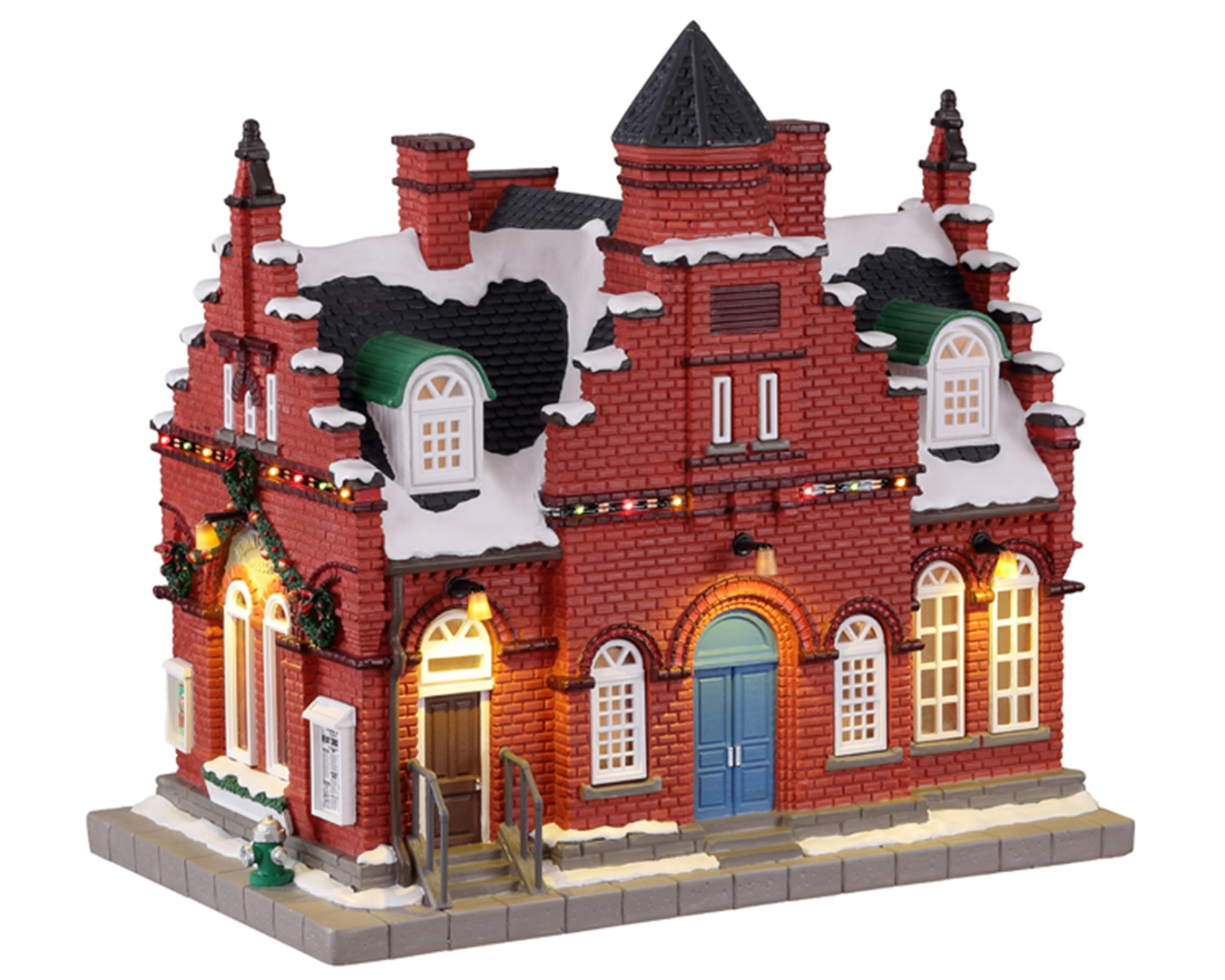 Nr3 Town Offices 1884, With 4.5v Adaptor Norman Rockwell Edizione Limitata