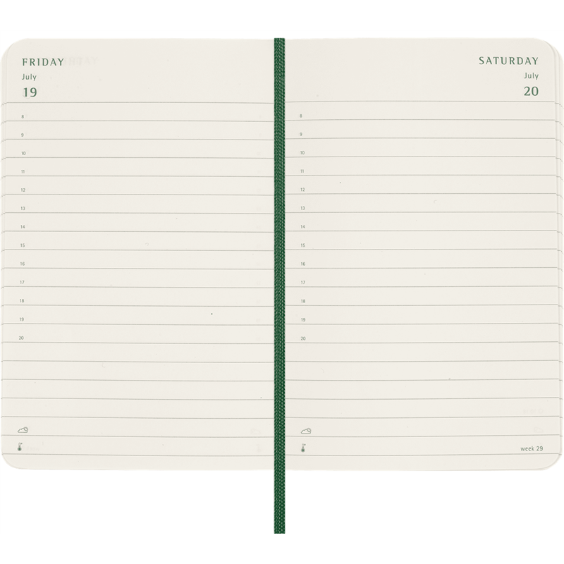 Pocket Agenda Day Gg Soft 2024 Green