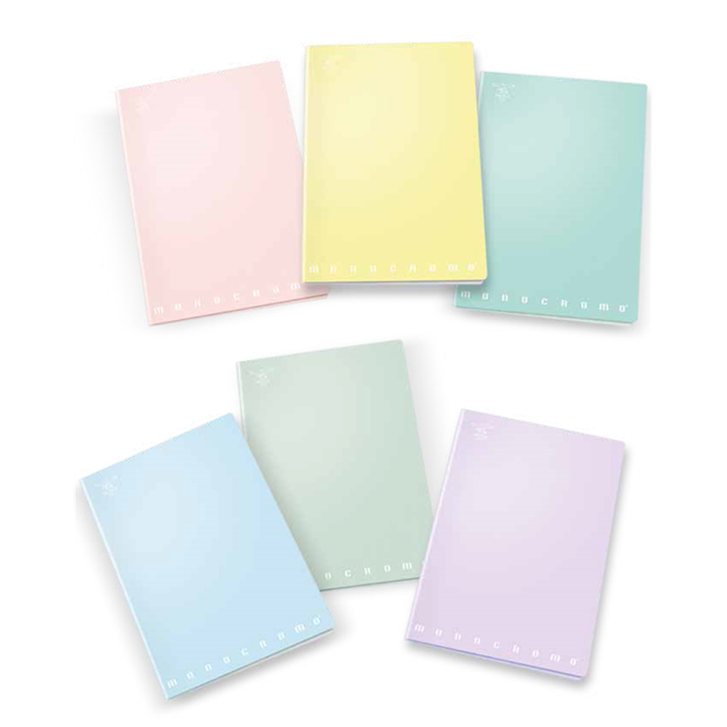 10 Pcs Pack Maxi Notebook A4 Pm Monochrome Pastel 40f 80g 1r | Pigna