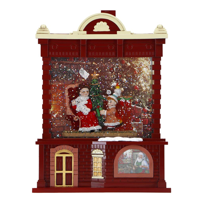 Carillon Casa Di Natale In Festa Led Acqua | Timstor nv