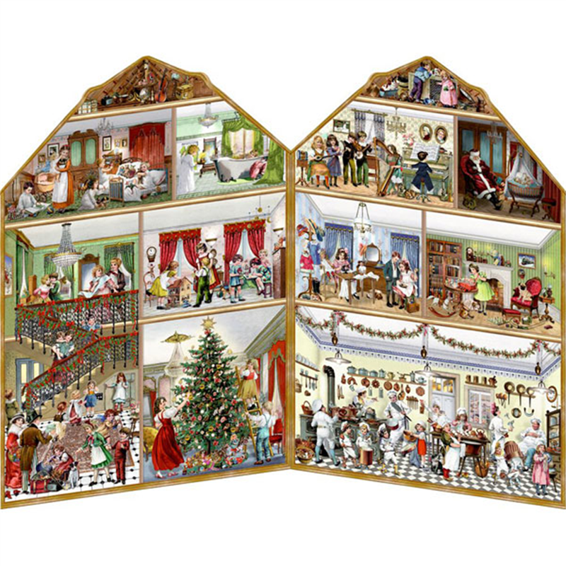Calendario Avvento 29.5x43.5cm Party In The Victorian House | Borella Die Spiegelburg
