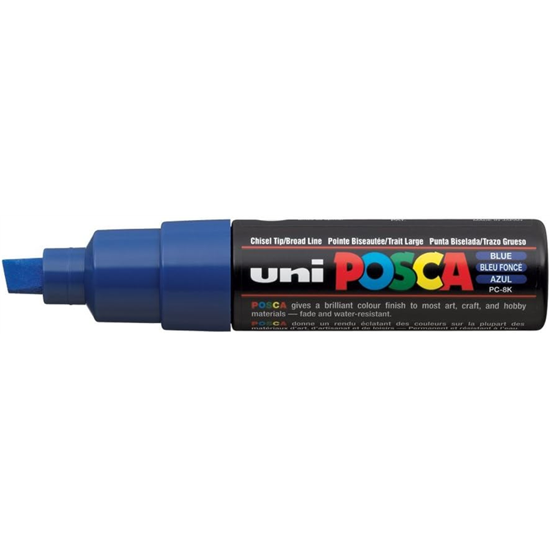 Posca Marker Wide Tip Chisel Pc-8 K Yellow | Uni