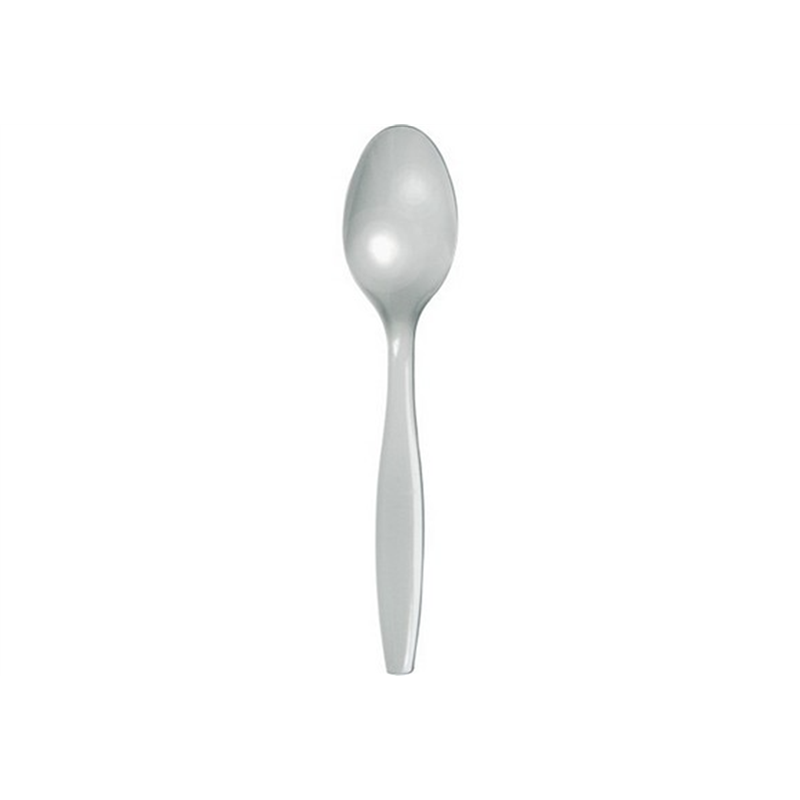 Cucchiaio Plastica Lavabile 15.5cm 24pz Argento | Bigiemme Srl - Ctl E qs