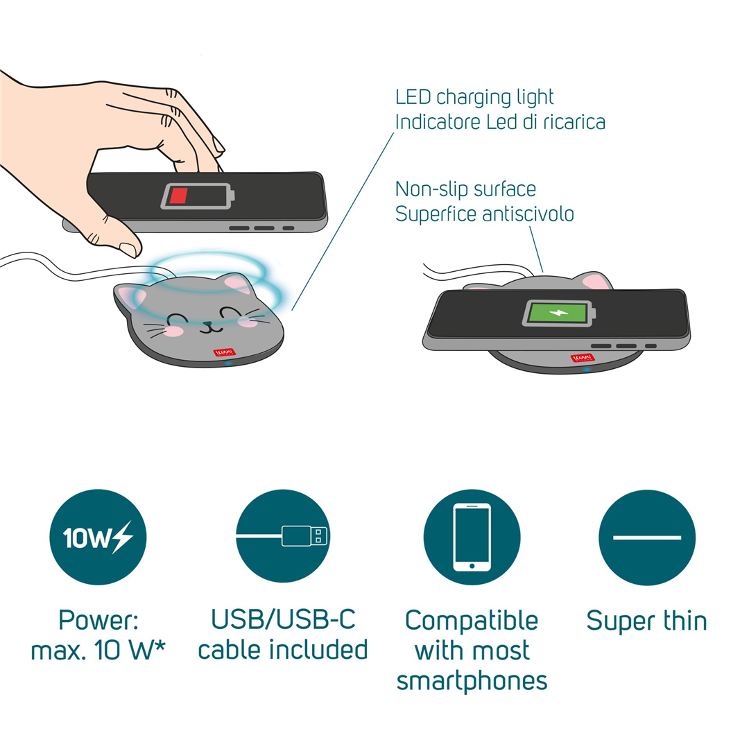 Superfast Caricatore Wireless Kitty — immagine 2