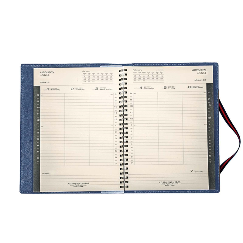 Weekly Desk Planner 17x24 Cm 2024 Blu A.g. Spalding &Vertecchi Agende