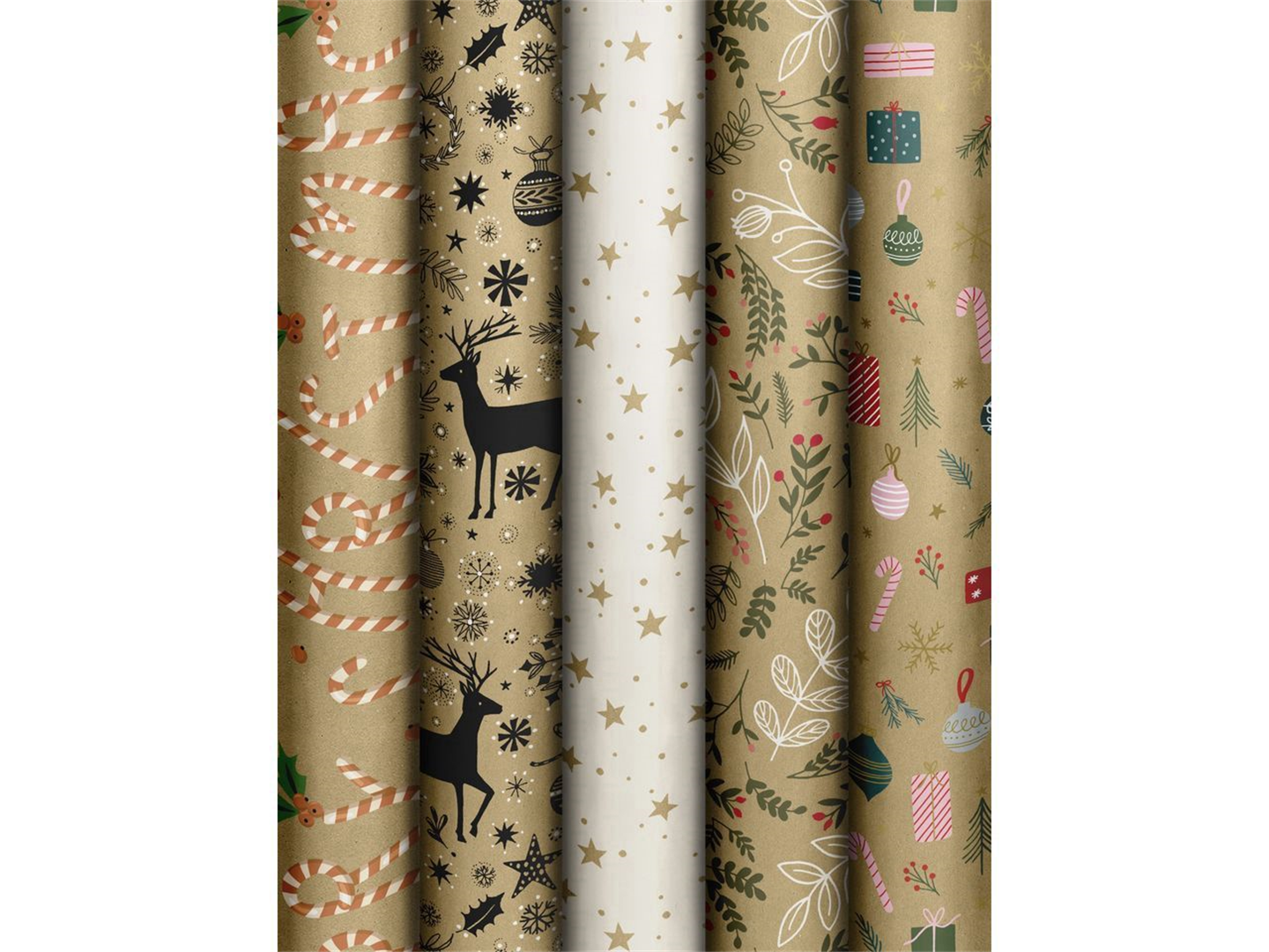 Gift Wrap Roll 70Cm X 2M Natural Yule | Stewo