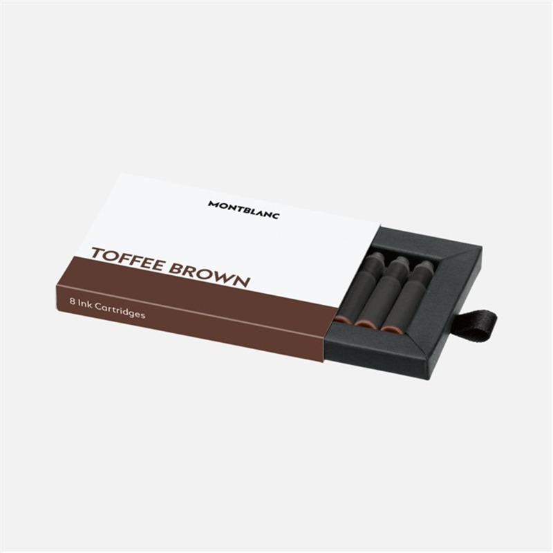 Black Toffee Brown Fountain Pen Cartridges, 8 Per Pack | Montblanc
