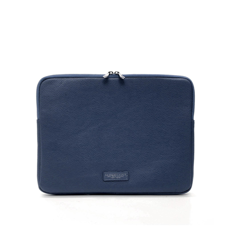 13 &#39-&#39- - 14 &#39-&#39- Lap Top Case In Blue Leather | A.g. Spalding & Bros.
