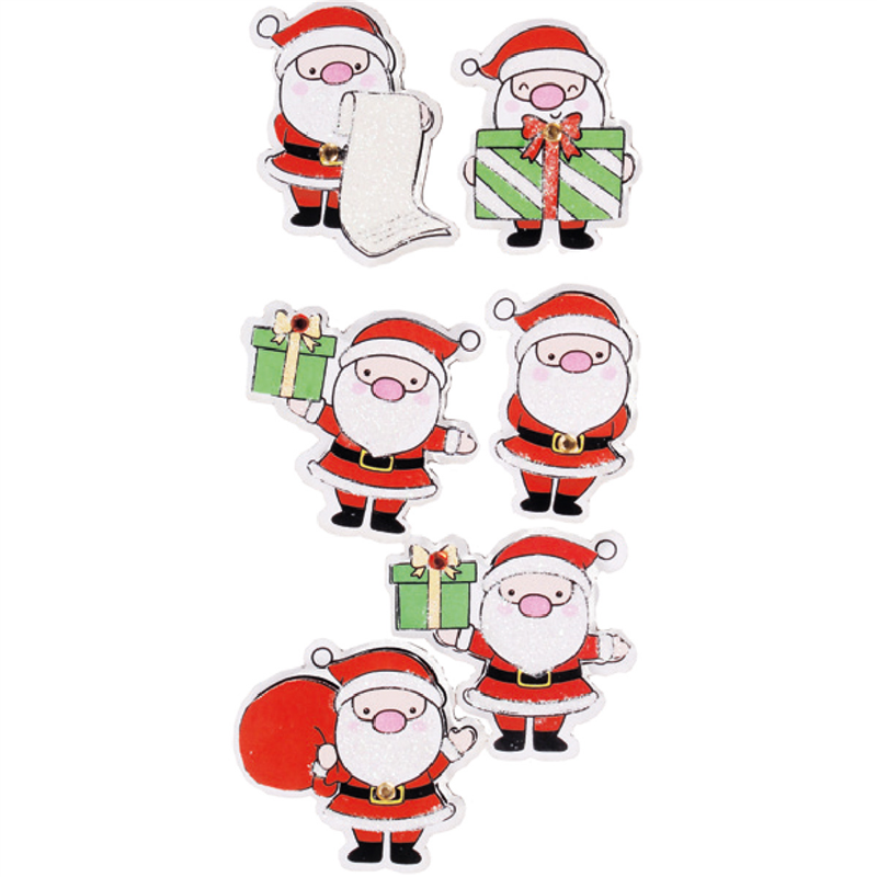 Stickers Rilievo Decorativi Natale Babbo Natale | Rossler Soho