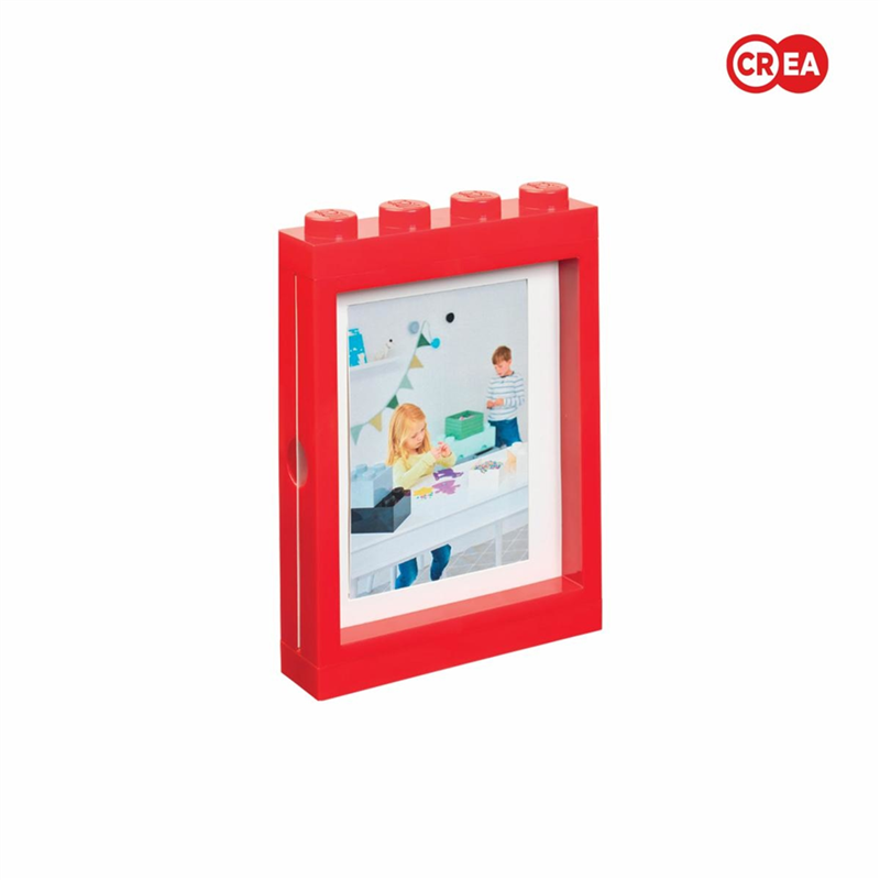 Cornice Portafoto Lego Impilabile H33,5cm Rosso | Crea Srl
