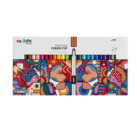 Set 24 Pennarelli  Plus Prisma Fiber - Tip