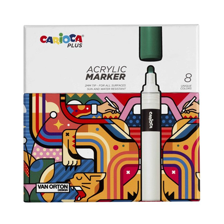 Set 8  Plus Acrylic Markers