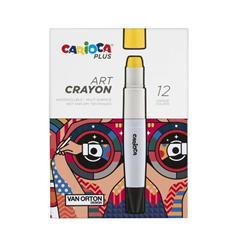 Set 12 Pastelli Cera Plus Art Crayon