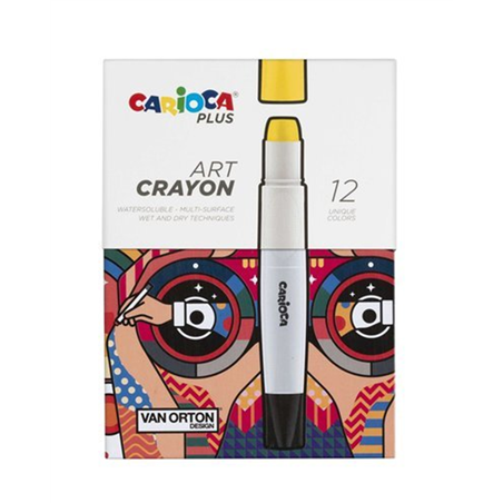 Set 12 Pastelli  Cera  Plus Art Crayon
