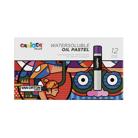 Set 12 Pastelli A Olio  Plus Acquerellabili
