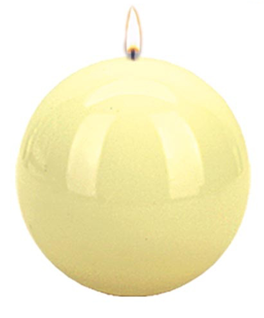 Candela Sfera Opaca 80mm Rosso — immagine 2