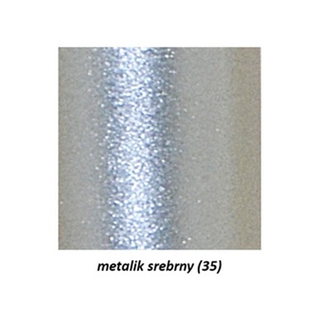Candela Sfera Opaca 100mm Metallizzata Argento Silver