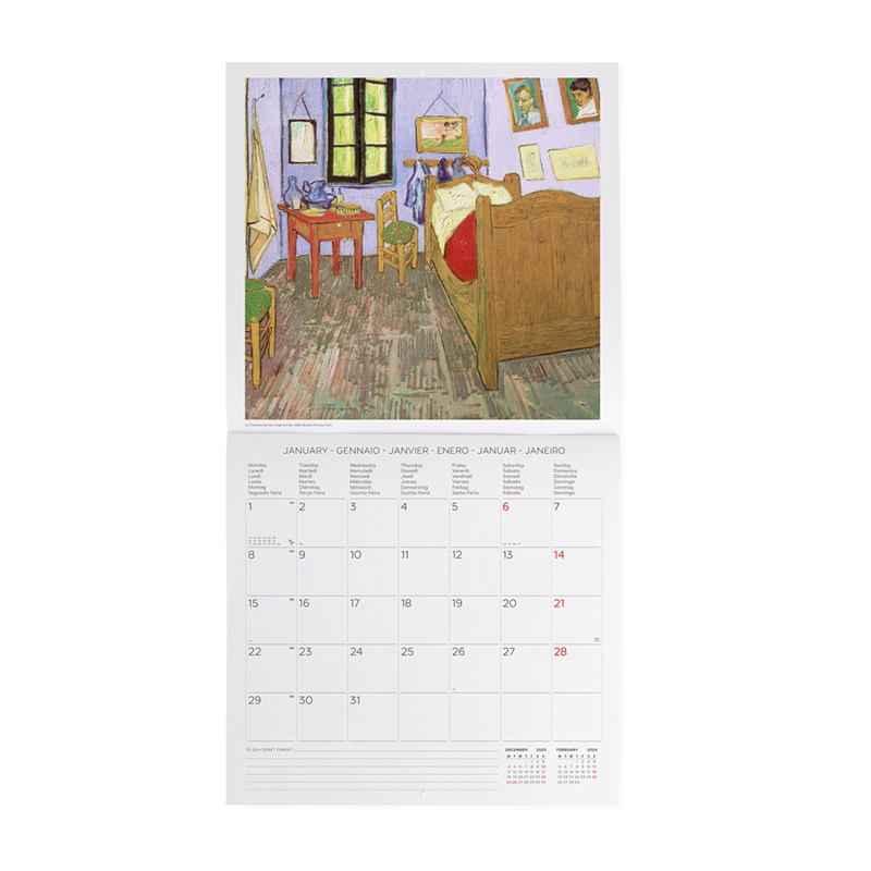 Calendario Da Parete 30x29 Fotografico Vincent Van Gogh | Legami