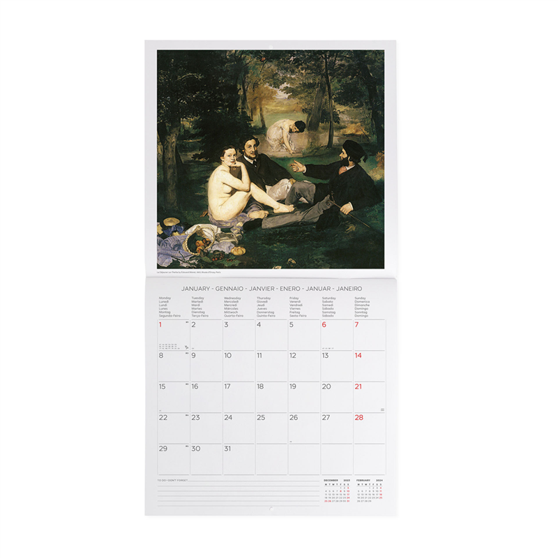 Calendario Da Parete 30x29 Fotografico Impressionists | Legami