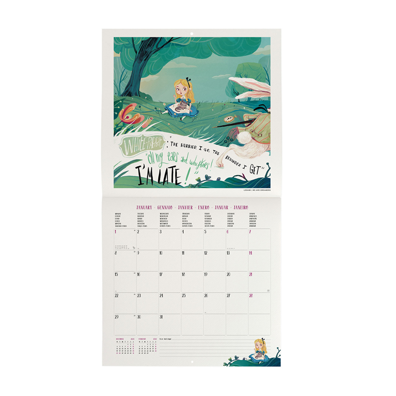 Calendario Da Parete 30x29 Special Edition Alice In Wonderland | Legami